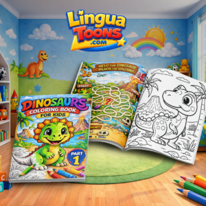 Dinosaurs coloring book for kids